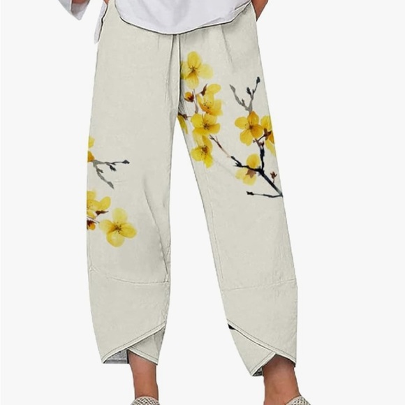 Amazon Pants - Floral Print Women's Pants